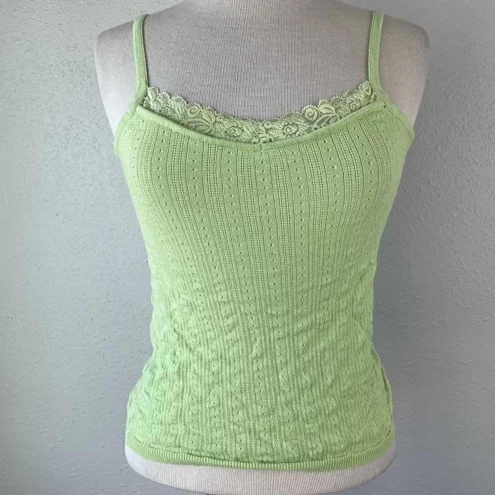 JW Style Light Green Tank Top Size M EUC